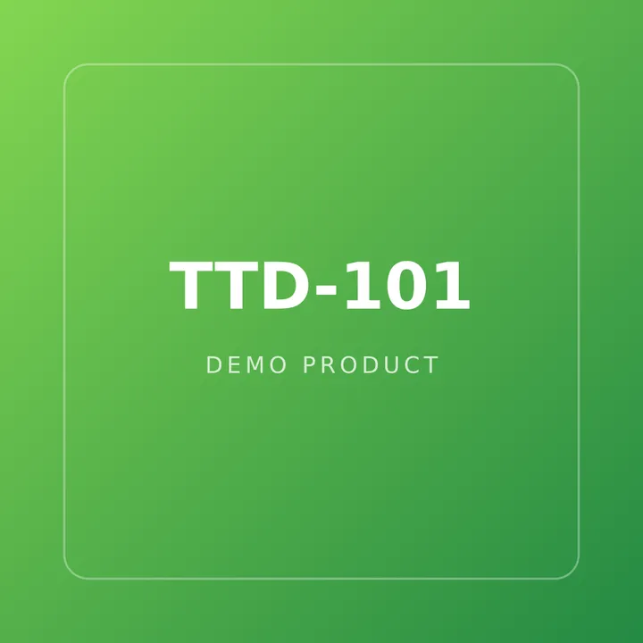 Visuel de démonstration du produit TTD-101