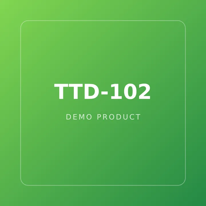 Visuel de démonstration du produit TTD-102