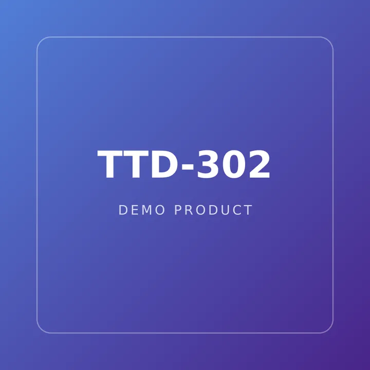 Visuel de démonstration du produit TTD-302
